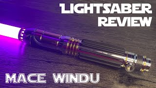 Mace Windu Neopixel Lightsaber Review Xenopixel Zia Sabers [upl. by Chellman374]