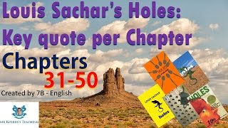 Holes – Key Quotes Chapters 3150 Louis Sachar [upl. by Kciderf]