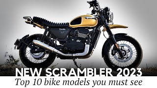 10 New Scrambler Motorcycles of 2023 Confident Offroading and Riding in Style [upl. by Ing]