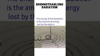 BREMSSTRAHLUNG RADIATION Braking radiation  Red Tech shorts  basic physics [upl. by Eyde]