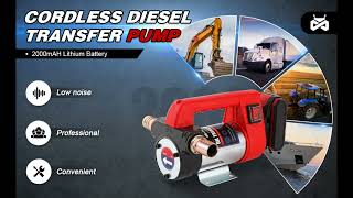 Mxmoonant 12GPM Cordless Diesel Transfer Pump [upl. by Carola]