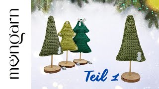 🎄Tannenbaum Dekoration Weihnachten einfach häkeln Teil 1 [upl. by Tratner942]