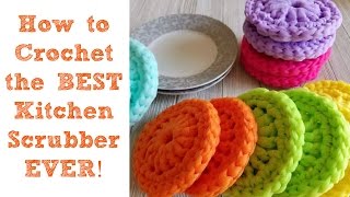 How to Crochet the BEST Kitchen Scrubber Ever [upl. by Heyes]