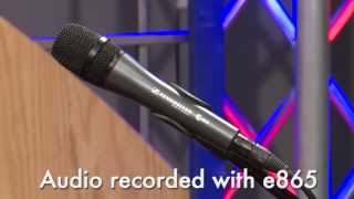 Sennheiser e865 Handheld Vocal Condenser Microphone Overview  Full Compass [upl. by Adnhoj]