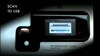 HP Designjet T1300 44in ePrinter [upl. by Yemar820]