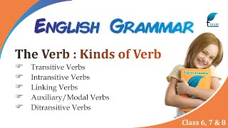 English Grammar for the Class 6 7 8 Chapter 10 Verbs and their Kinds [upl. by Charmion]