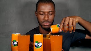 ASMR DRINKING  ASMR FANTA SODA DRINKING [upl. by Anegal992]