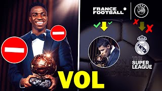 RÉVÉLATIONS CHOCS SUR LÉCHEC VINICIUS LE PLUS GRAND VOL DU BALLON DOR RÉACTIONS   ACTU FOOT [upl. by Ennire]