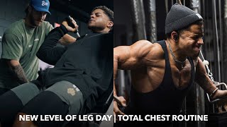 TRAINING LEGS WITH CHRIS BUMSTEAD  BIG CHEST amp TRICEP WORKOUT [upl. by Mehcanem]