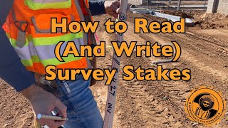 Surveying How to Read and Write Survey Stakes [upl. by Schou]