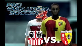 Pro Evolution Soccer 4  AC Ajaccio vs RC Lens OPTION FILE SHOWCASE  NO MODS [upl. by Eedebez897]