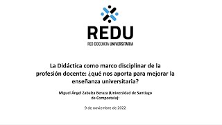 La Didáctica como marco disciplinar de la profesión docente [upl. by Sergu]