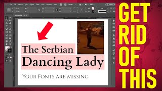 How to Remove Annoying Pink Highlights in InDesign Without Installing Fonts [upl. by Suirtimid]