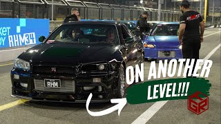 BIG POWER R34 GTR at Roll Racing Sydney  Workshop Challenge 84 [upl. by Natiha575]