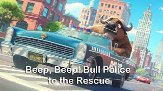 Beep Beep Bull Police to the Rescue  Preschool Animal Kids Song [upl. by Rooker]