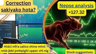 NEPSE TECHNICAL ANALYSIS  NEPSE UPDATE  NEPSE CHART ANALYSIS  CORRECTION SAKIYAKO HOTA [upl. by Canale]