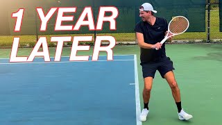 OneHanded Backhand After 1 YEAR of Training [upl. by Nilad]