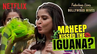 Maheep KISSES Shalini’s WILD Friend Joey  Exclusive Clip  Fabulous Lives vs Bollywood Wives [upl. by Shipley]