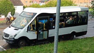 Moffat and Williamson LN66 EXK MercedesBenz Sprinter Mellor Strata on Service 30 [upl. by Neyu]