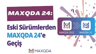 Eski Sürümlerden MAXQDA 24e Geçiş [upl. by Radley916]