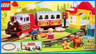 LEGO DUPLO 10507 My First Train 4281 Set 10506 Accessory Set Track System [upl. by Vallonia]