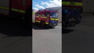 Cork County Fire Brigade CK26 Turn out from station [upl. by Htenywg99]