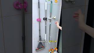 Keep Mops Organized with Suction Mop Clips  SpaceSaving Door Storage Solution [upl. by Nosrak717]