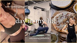 MÓJ TRENING POŚLADKÓW🍑 PRZEGLĄD NOWEJ KOLEKCJI GYM GLAMOUR🛍️  DAILY VLOG [upl. by Arleyne574]