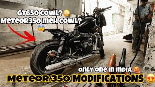 Meteor350 MODIFICATION SERIES PART 1  GT 650 cowl👀 [upl. by Assilat826]