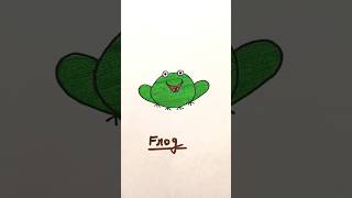 easy kids drawingfrog🐸🐸viralyoutubeshortstrendingreelscartoonshortsshortsfeedartnewyt [upl. by Evetta]