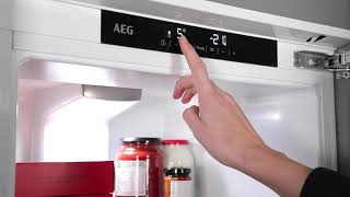 How To Set and Adjust Your Fridges Temperature  AEG [upl. by Neelyahs]