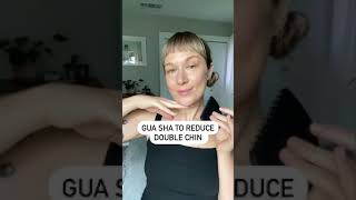 Reduce Your Double Chin With Gua Sha — Wildling Beauty shorts [upl. by Aneroc]