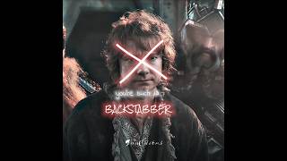 FW Bilbo and Thorin edit  Backstabber  The Hobbit [upl. by Neemsaj449]