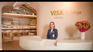 VISITEI A NOVA SALA VIP VISA INFNITE EM GRU TERMINAL 3 [upl. by Orhtej]