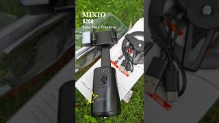 MIXIO A200 Auto face tracking gimbal handphone stabilizer 360° with lampu LED ngeunboxing [upl. by Yur125]