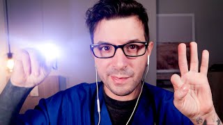 ASMR  EXAMEN de NERVIOS CRANEALES  asmr Español MEDICO para DORMIR [upl. by Lubbock]