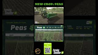 THE LATEST NEW CROP TO BE ADDED TO FARMING SIMULATOR 25 PEAS farmingsimulator fs25 [upl. by Eohce]