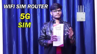 5G Wifi Sim Router Unboxing And Review  How To Use 5G Wifi Sim Router  All Sim Support Router [upl. by Atsirk577]