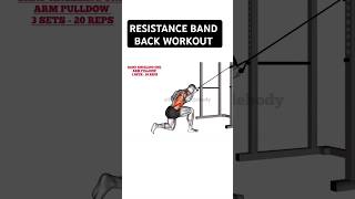 AMAZING Resistance Band Back Exercises resistanceband fitness workout [upl. by Lerret961]