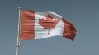 Canada Waving Flag  Blessed is the nation whose God is the Lord PSALM 3312 [upl. by Avrom]