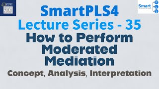 SmartPLS4 Series 35  Moderated Mediation in SmartPLS See Description [upl. by Ysnil]