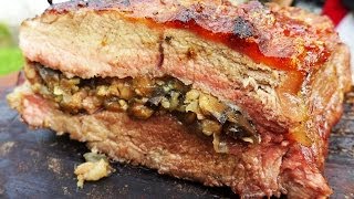 Bife de Chorizo Entero Relleno  Receta Espectacular Locos X el Asado [upl. by Yaakov511]