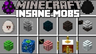 Minecraft INSANE MOBS MOD  FIGHT AND DEFEND YOUR ISLAND TO SURVIVE Minecraft [upl. by Nilorac545]