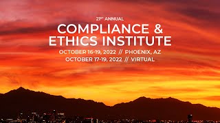 Join SCCE for the 21st Annual Compliance amp Ethics Institute [upl. by Profant963]