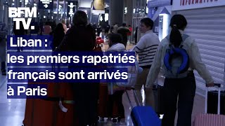 Liban les premiers rapatriés français sont arrivés à Paris [upl. by Marduk]