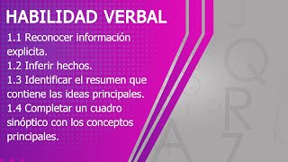 CURSO COMIPEMS GRATUITO 2024 HABILIDAD VERBAL CLASE 1 [upl. by Fellner619]