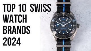 Top 10 Swiss Watch Brands 2024  Top 10 Watch Brands in Switzerland 2024 [upl. by Caras]