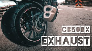 Honda CB500X 2020  STOCK EXHAUST SOUND 🔊👌 [upl. by Nanete]