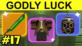 GODLY LUCK Noob To Godly 17 Dungeon Quest [upl. by Eimile760]