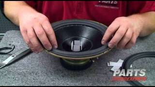 HOW TO DIY speaker refoam using a Parts Express repair kit [upl. by Gayler84]